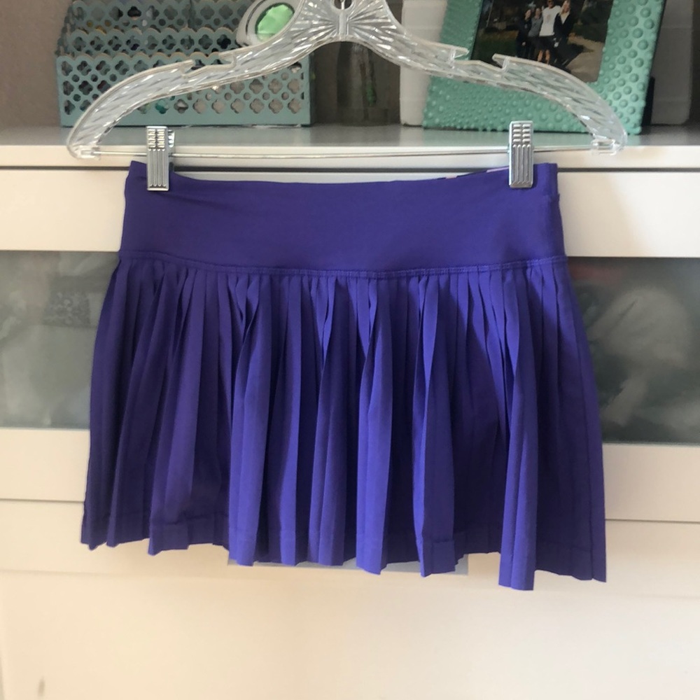 Purple pleat the street skirt lululemon